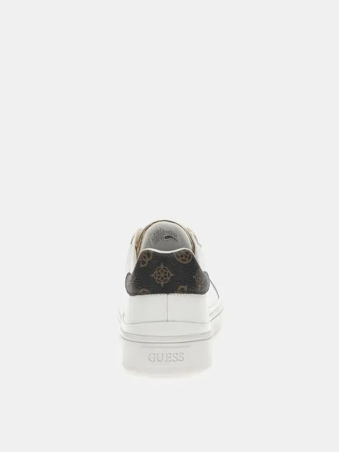 Women Bonny Real Leather Sneakers White Guess Sneakers