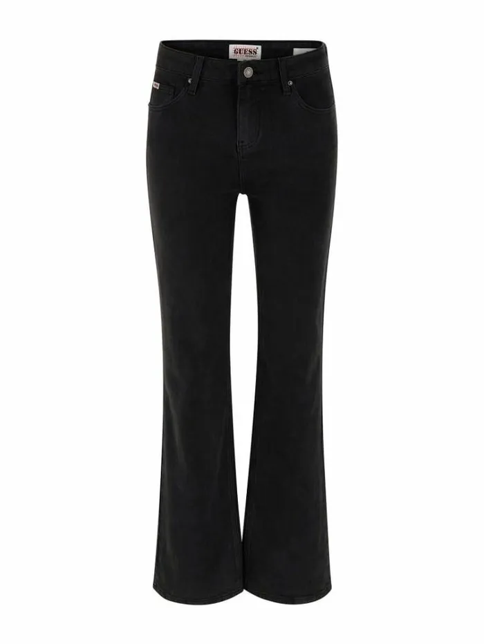 Women Bootcut Denim Pant Black Guess Flared And Bootcut