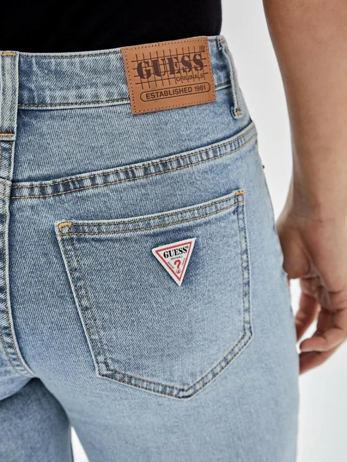 Women Bootcut Denim Pant Light Blue Guess Flared And Bootcut