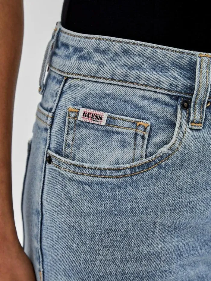 Women Bootcut Denim Pant Light Blue Guess Flared And Bootcut