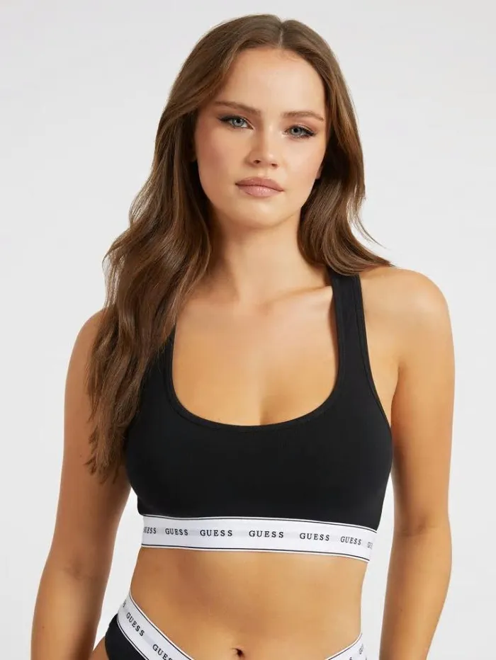 Women Bralette With Logo Band Black Guess Underwear