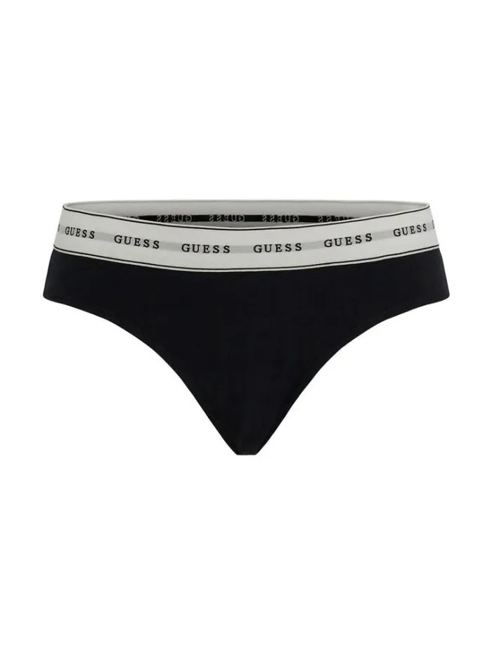 Women Brief With Logo Band Black Guess Underwear