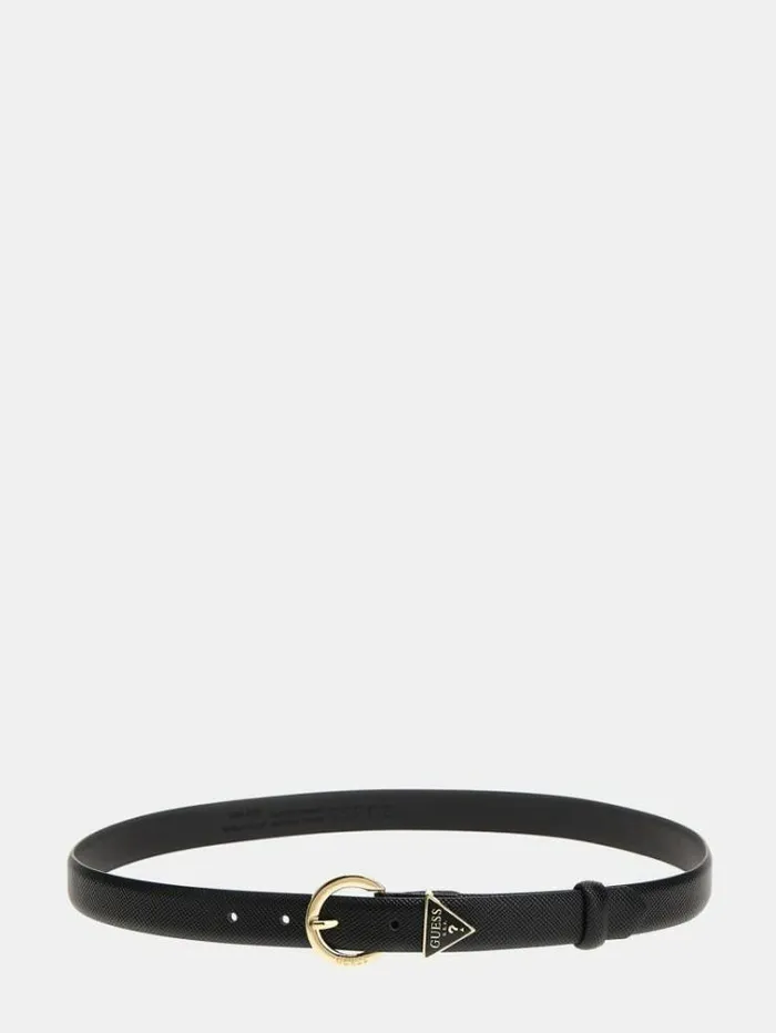 Women Brynlee Triangle Logo Belt Black Guess Belts