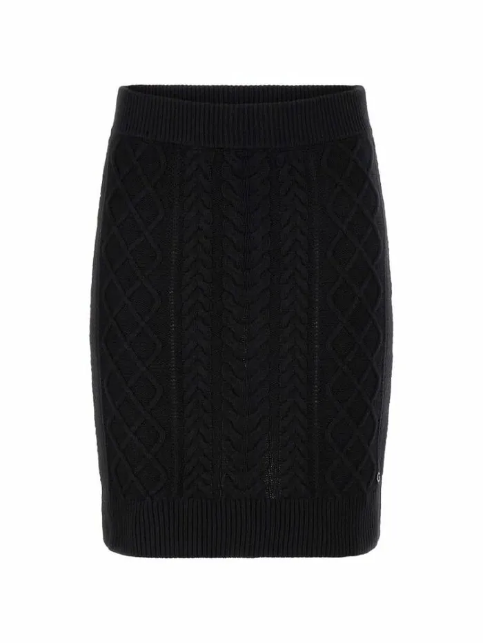 Women Cables Knit Sweater Skirt Black Guess Skirts And Shorts