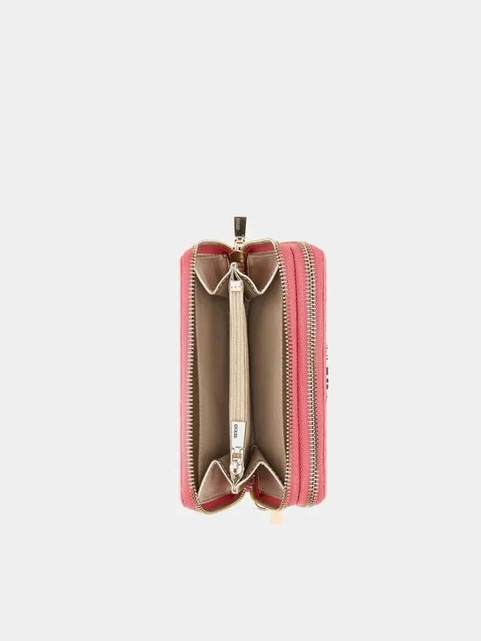 Women Caddie 4g Logo Patent Wallet Fuchsia Guess Wallets