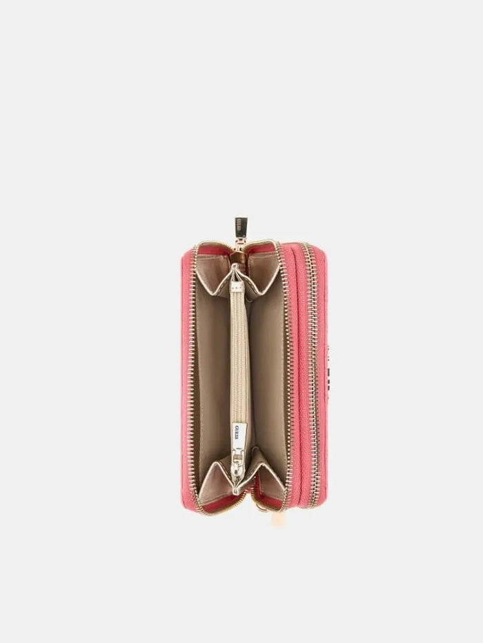 Women Caddie 4g Logo Patent Wallet Fuchsia Guess Wallets