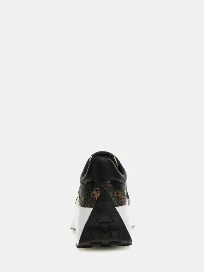 Women Calebb Trianglelogo Running Shoes Black Guess Sneakers
