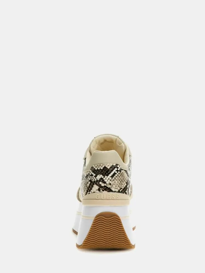 Women Camrio Leatherinsert Sneakers Multi Beige Guess Sneakers