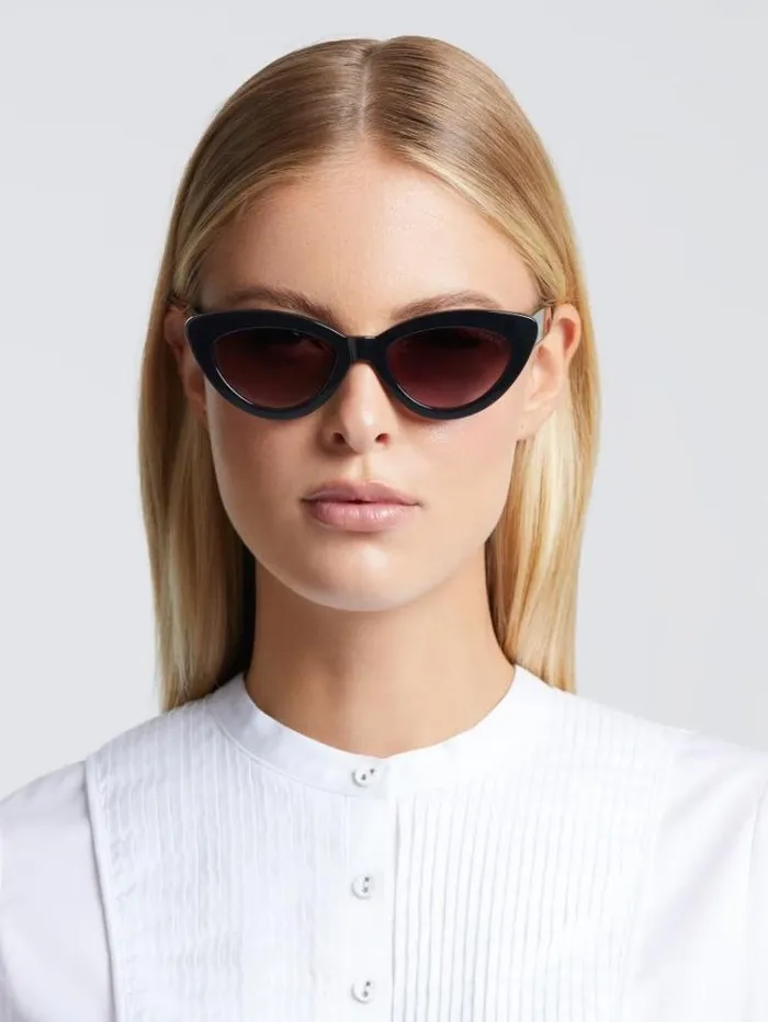 Women Cats Eye Sunglasses Black Guess Sunglasses