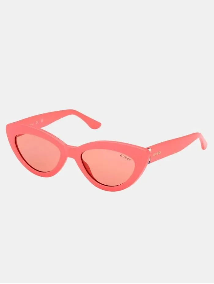 Women Cats Eye Sunglasses Pink Guess Sunglasses