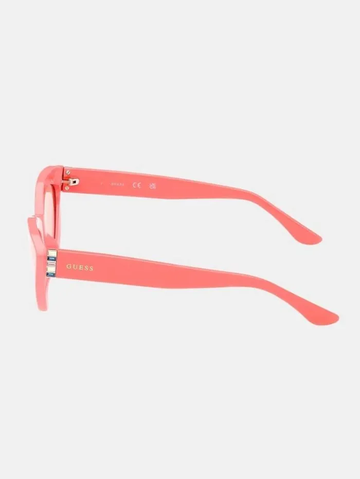Women Cats Eye Sunglasses Pink Guess Sunglasses