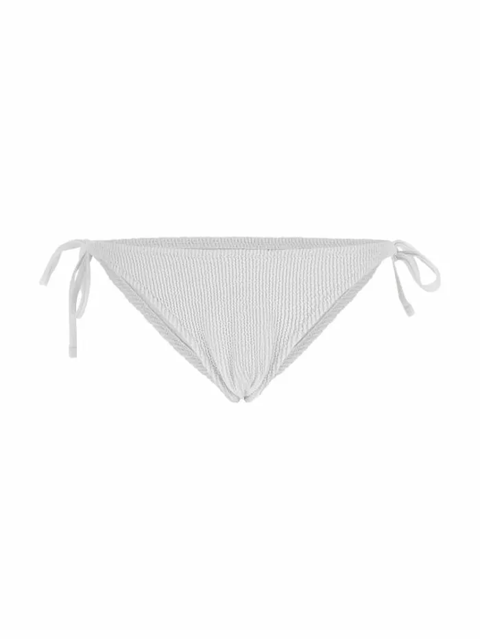 Women Crinkle Brief Bikini Bottom White Guess Beachwear