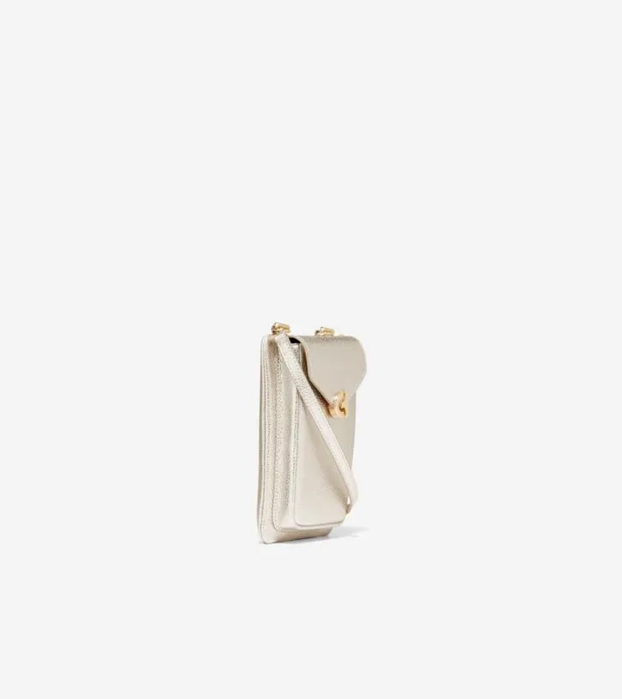 Women Crossbody Bags Cole Haan AllInOne Flap Crossbody Bag Gold