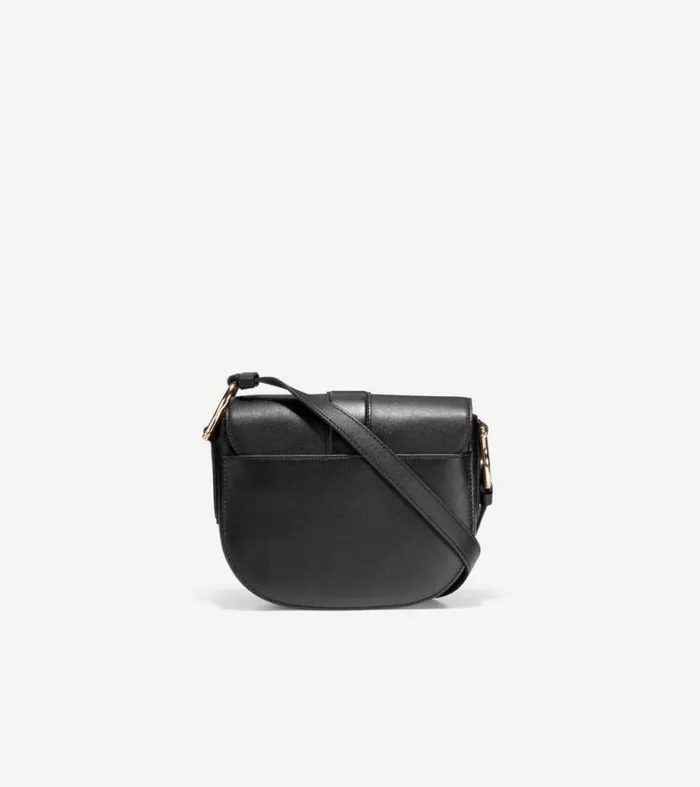 Women Crossbody Bags Cole Haan Essential Mini Saddle Bag Black