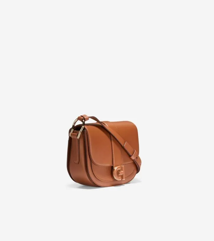 Women Crossbody Bags Cole Haan Essential Mini Saddle Bag British Tan