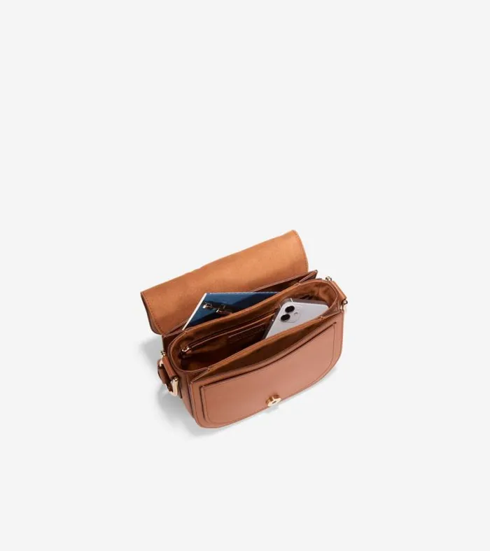Women Crossbody Bags Cole Haan Essential Mini Saddle Bag British Tan
