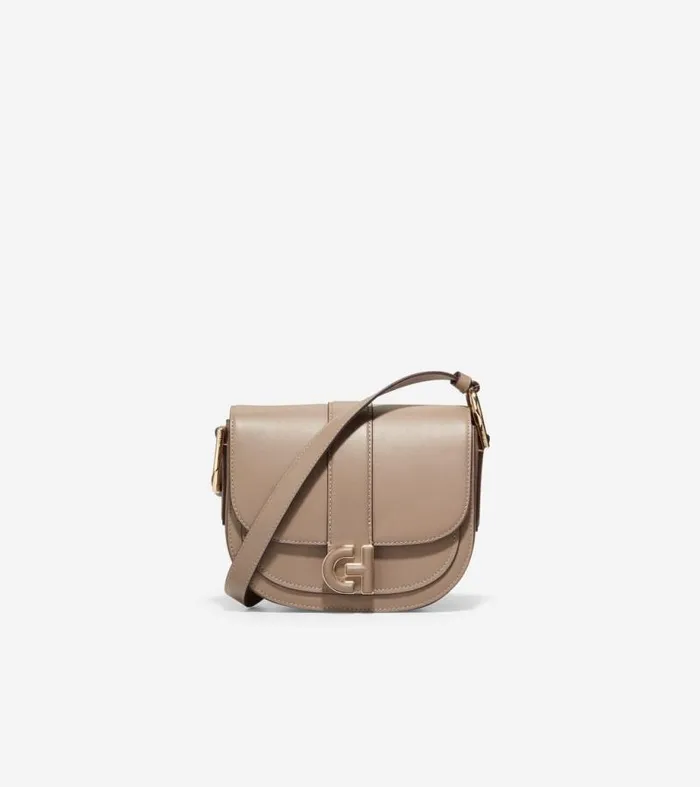 Women Crossbody Bags Cole Haan Essential Mini Saddle Bag Irish Coffee