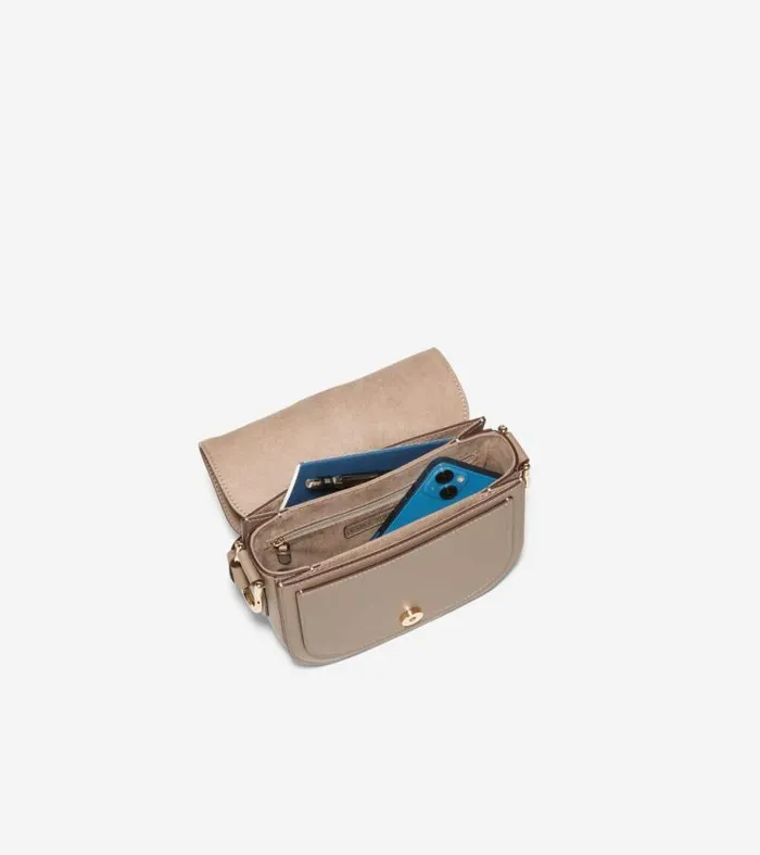 Women Crossbody Bags Cole Haan Essential Mini Saddle Bag Irish Coffee