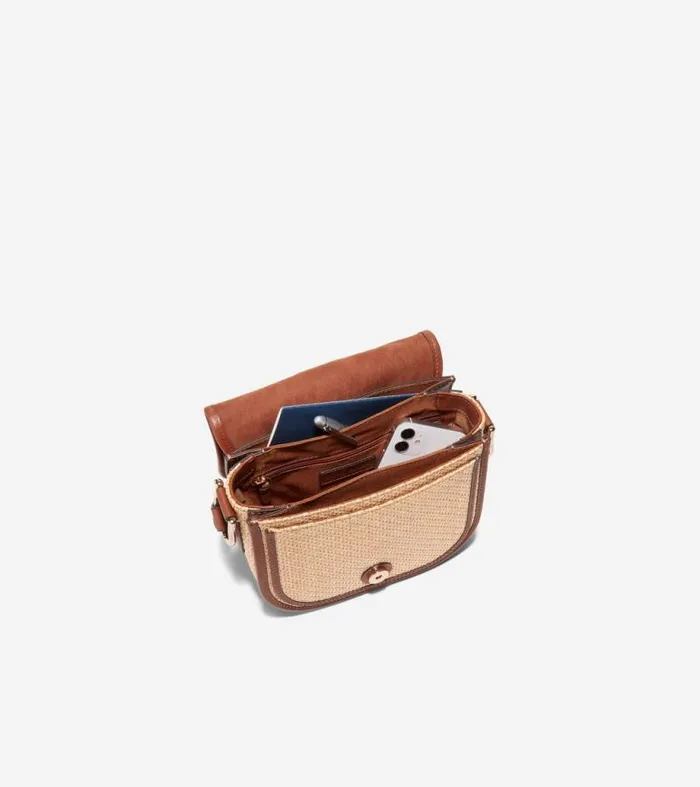 Women Crossbody Bags Cole Haan Essential Mini Saddle Tan