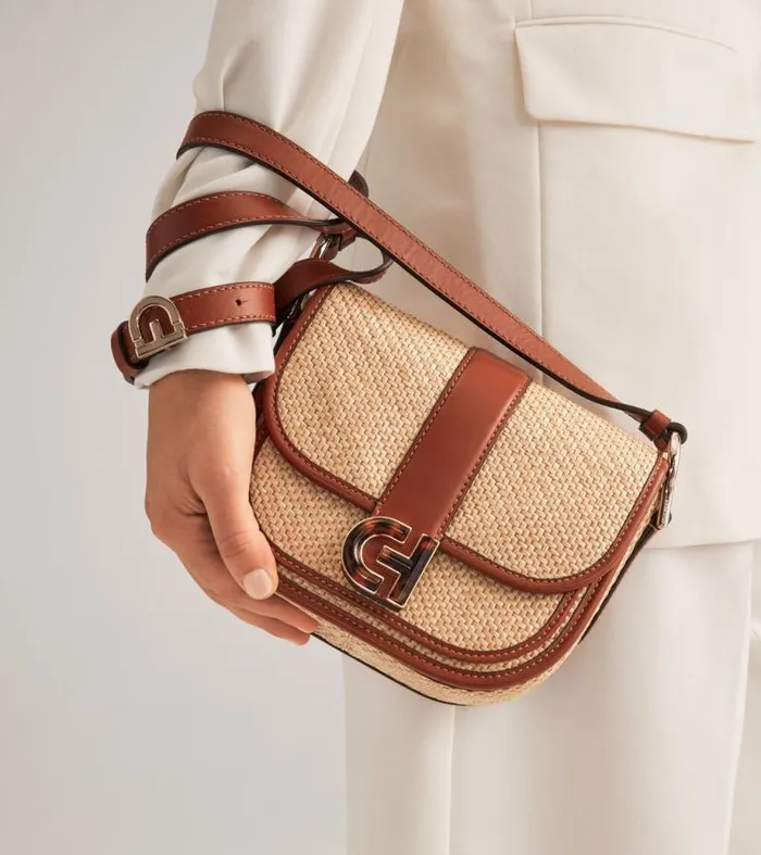 Women Crossbody Bags Cole Haan Essential Mini Saddle Tan