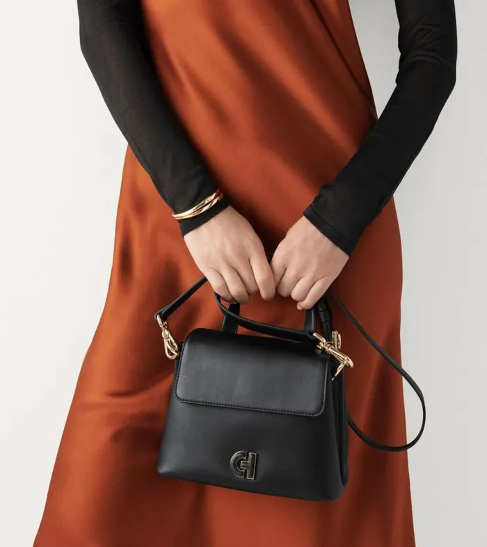 Women Crossbody Bags Cole Haan Mini Collective Satchel Black