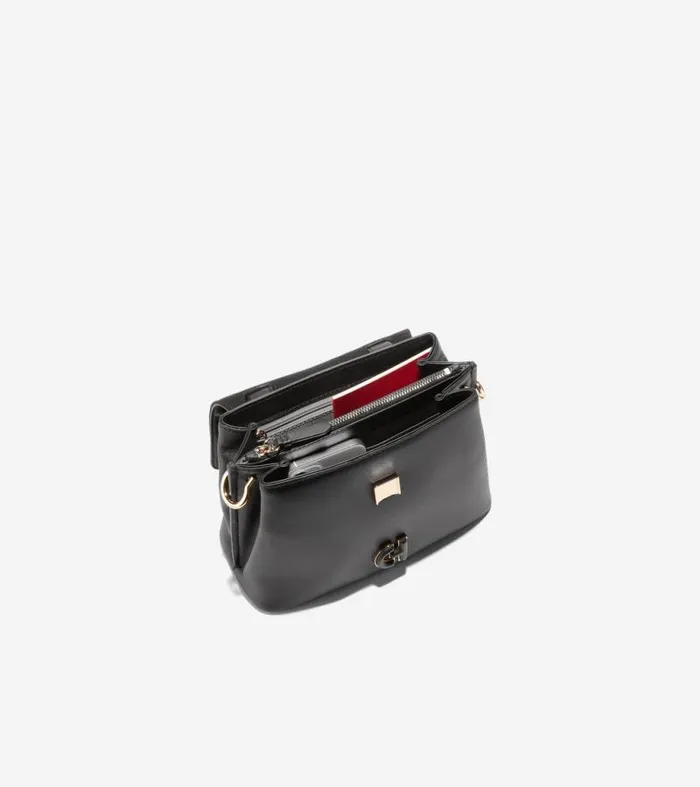 Women Crossbody Bags Cole Haan Mini Collective Satchel Black