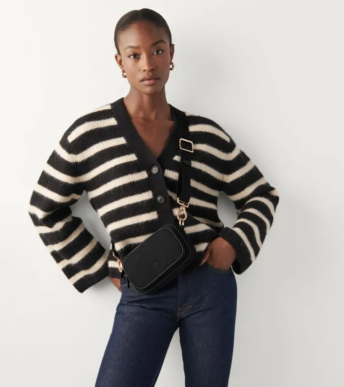 Women Crossbody Bags Cole Haan Neoprene Transit Bag Black