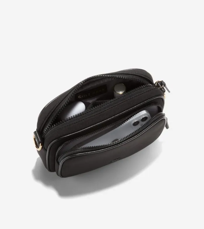 Women Crossbody Bags Cole Haan Neoprene Transit Bag Black