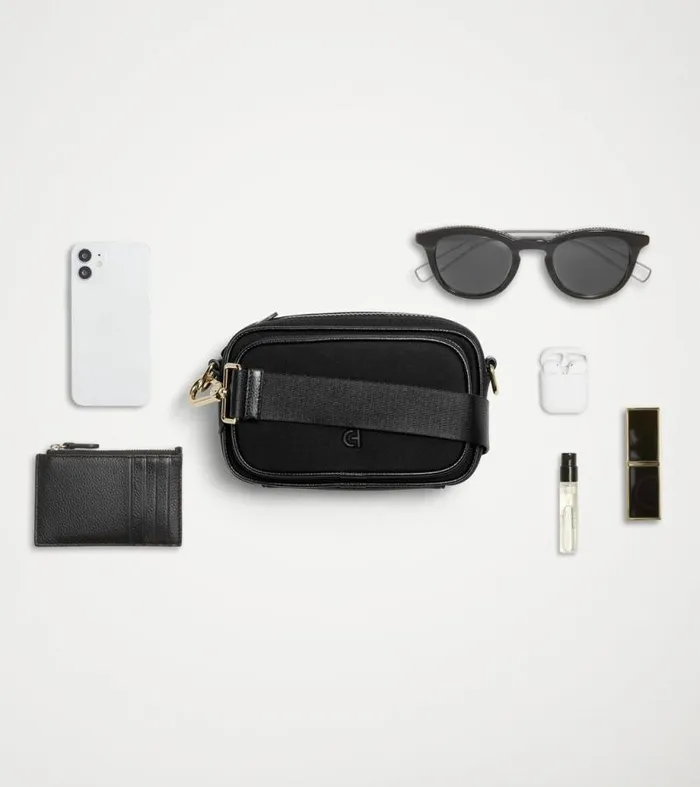 Women Crossbody Bags Cole Haan Neoprene Transit Bag Black