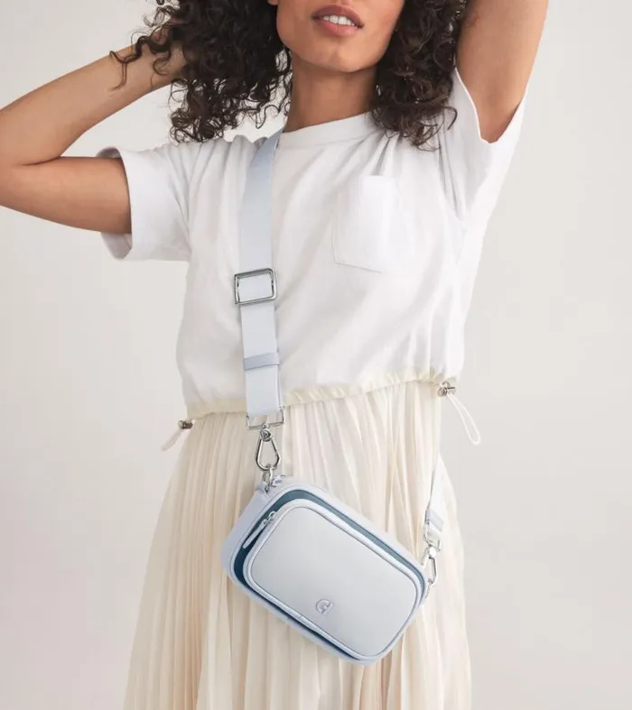 Women Crossbody Bags Cole Haan Neoprene Transit Bag Heatherstorm Gray