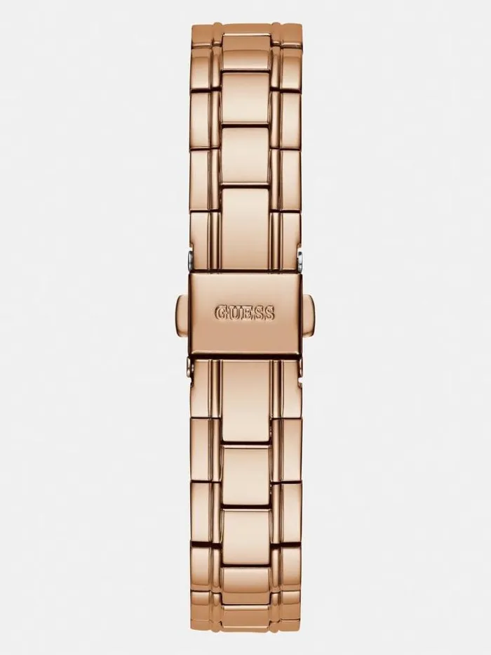 Women Crystal Calendar Watch Rose Gold Guess Watches