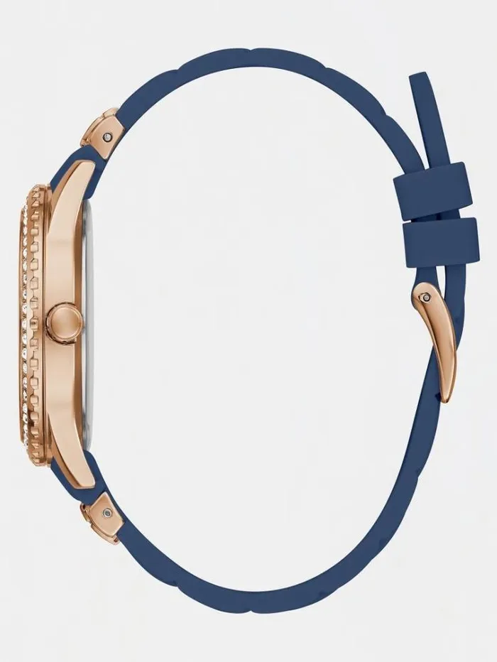 Women Crystal Multifunction Watch Blue Guess Watches