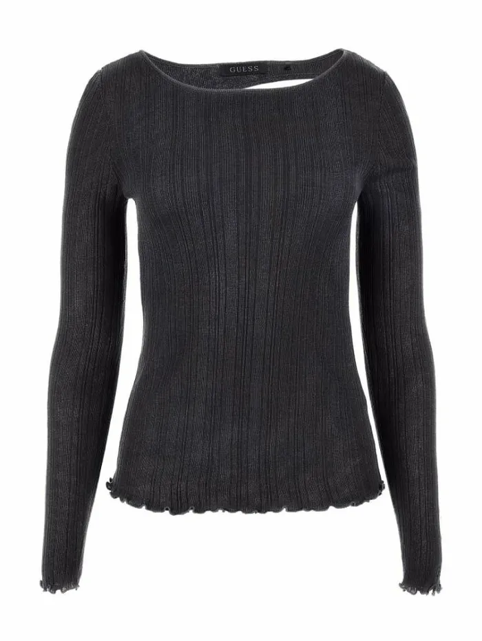 Women Cutout Sweater Black Guess Knitwear And Sweatshirts