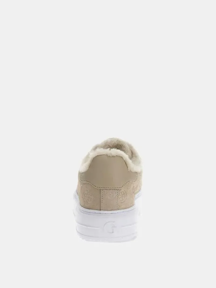 Women Denesa Mixedsuede Sneakers Beige Guess Sneakers