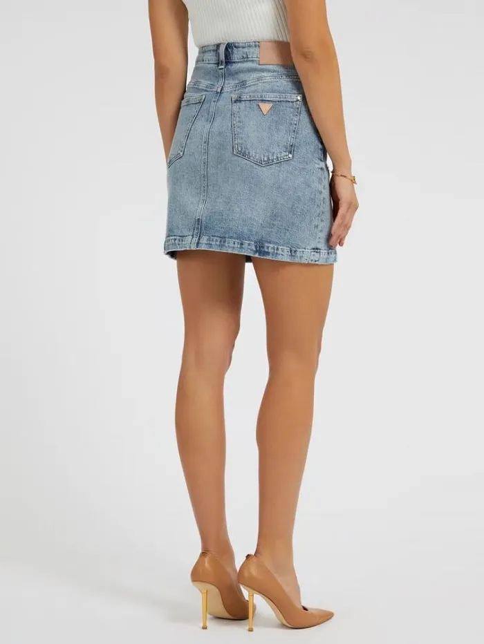 Women Denim Skirt Light Blue Guess Skirts And Shorts