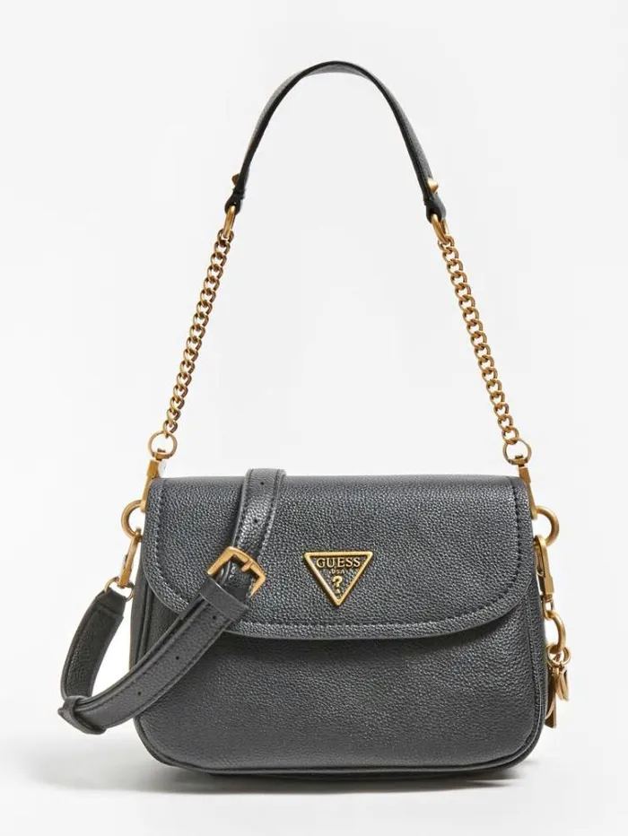 Women Destiny Strap Shoulder Bag Black Guess Shoulder Bags