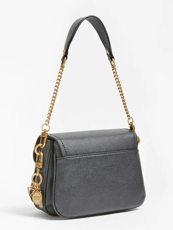 Women Destiny Strap Shoulder Bag Black Guess Shoulder Bags