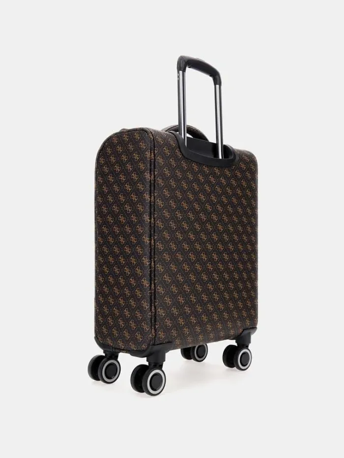 Women Divvy 4g Logo Trolley Brown Guess Travel Bags