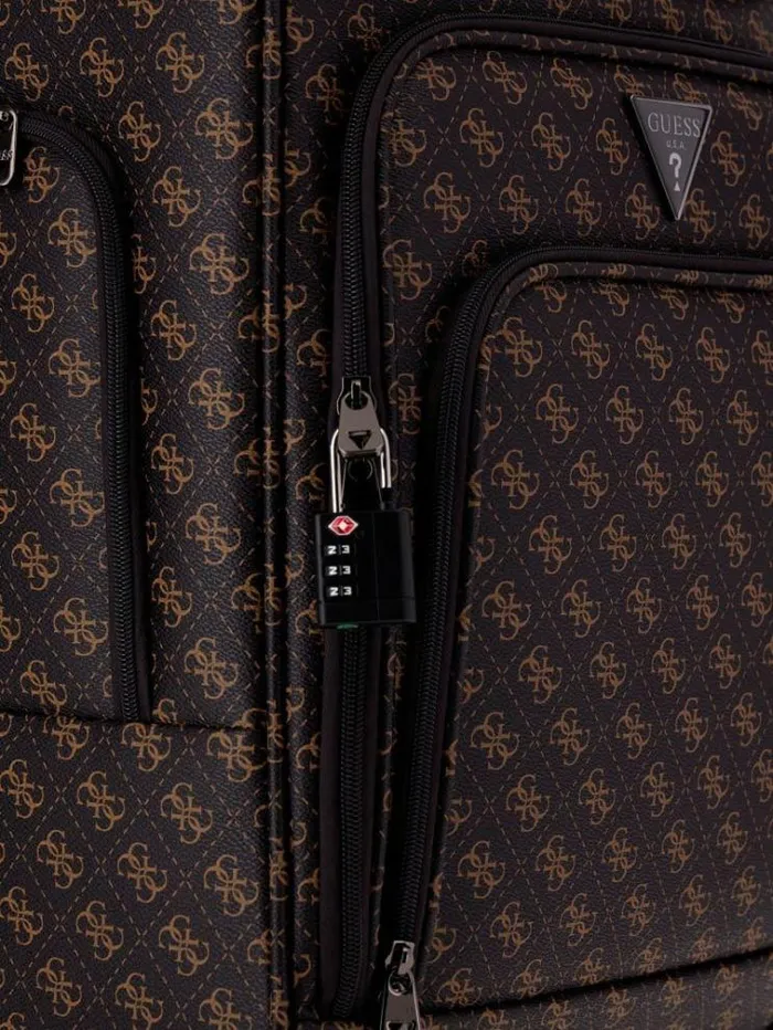 Women Divvy 4g Logo Trolley Brown Guess Travel Bags