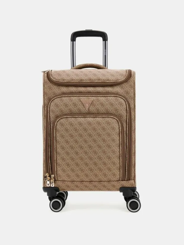 Women Divvy 4g Logo Trolley Multi Beige Guess Travel Bags