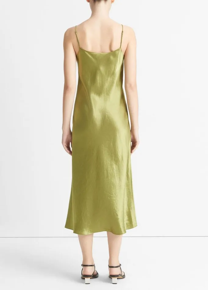 Women Dresses Vince Satin Slip Dress Basil