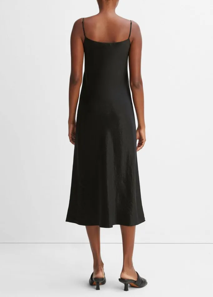 Women Dresses Vince Satin Slip Dress Black