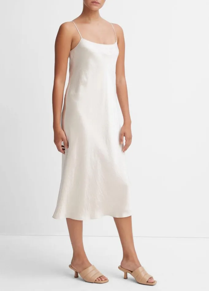 Women Dresses Vince Satin Slip Dress Champagne