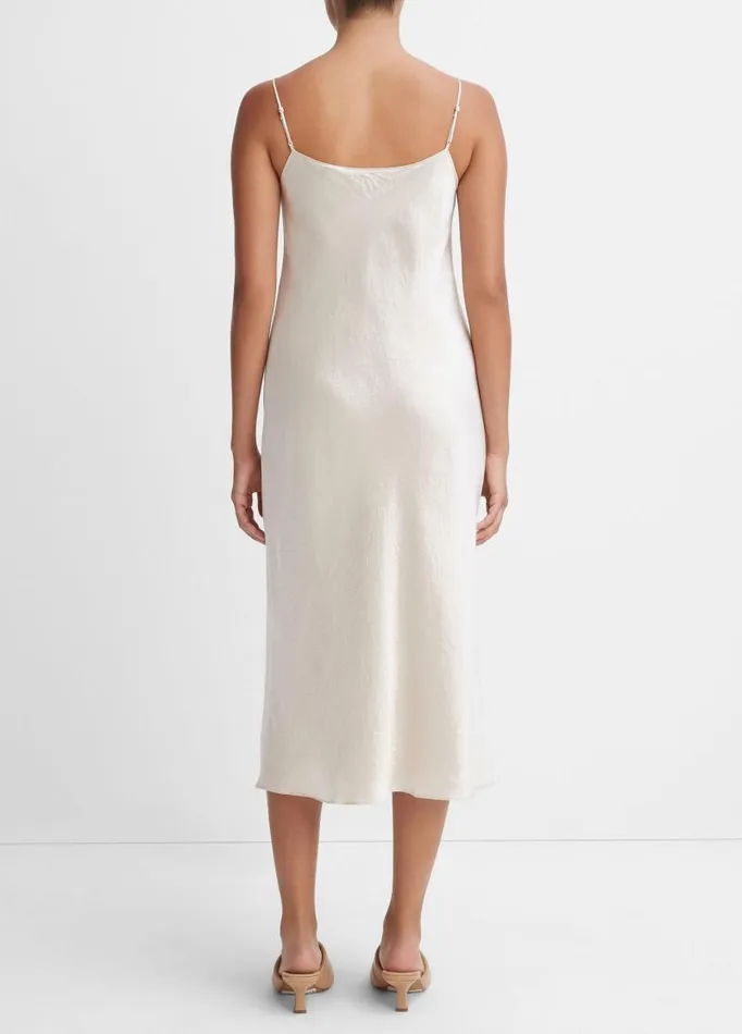 Women Dresses Vince Satin Slip Dress Champagne