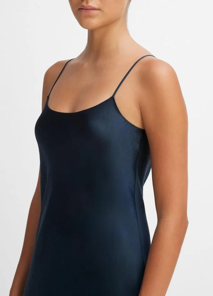 Women Dresses Vince Satin Slip Dress Coastal Blue