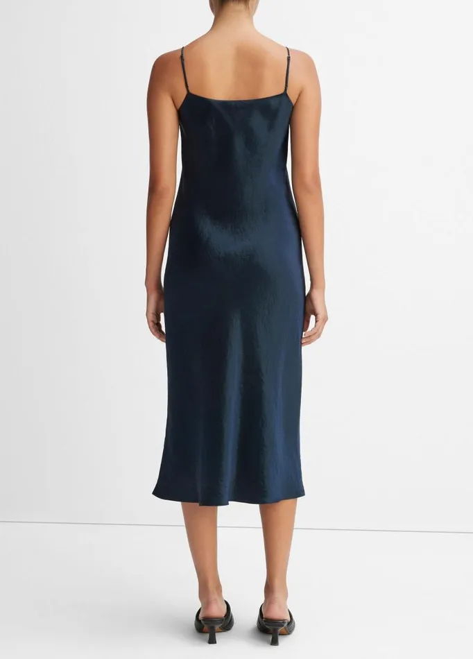 Women Dresses Vince Satin Slip Dress Coastal Blue