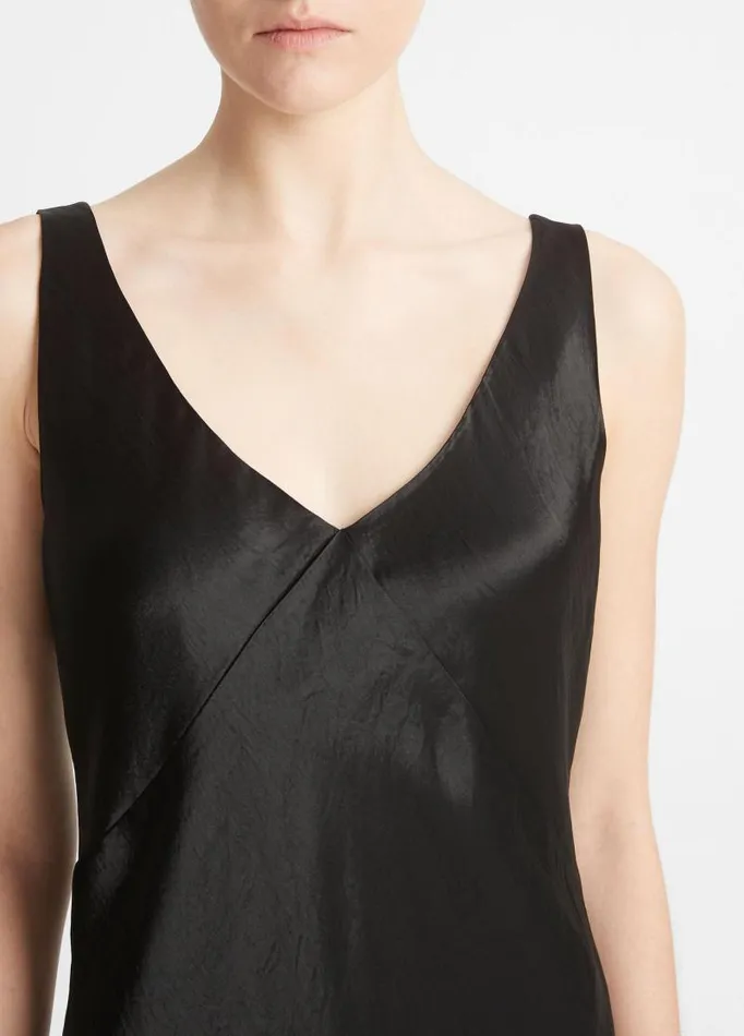 Women Dresses Vince VNeck Maxi Slip Dress Black