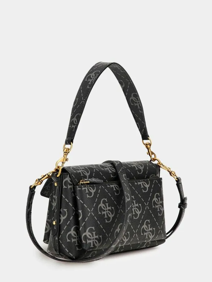 Women Eco Brenton 4g Logo Crossbody Bag Grey Guess Crossbody Bags