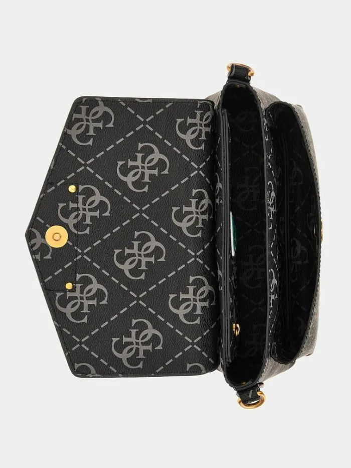 Women Eco Brenton 4g Logo Crossbody Bag Grey Guess Crossbody Bags