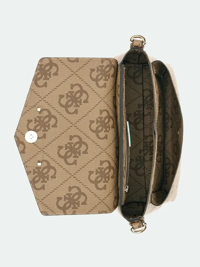 Women Eco Brenton 4g Logo Crossbody Bag Multi Beige Guess Crossbody Bags